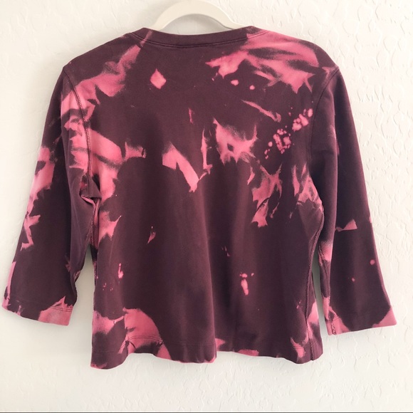 MOSSIMO V-Neck Pullover Sweater Bleach Dye Size L - Picture 4 of 4